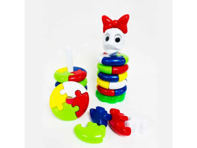 Піраміда Пазл (качечка дівчинка) арт. 1801 Бамсик 1801 Піраміда Пазл (качечка дівчинка) арт. 1801 Бамсик 1801