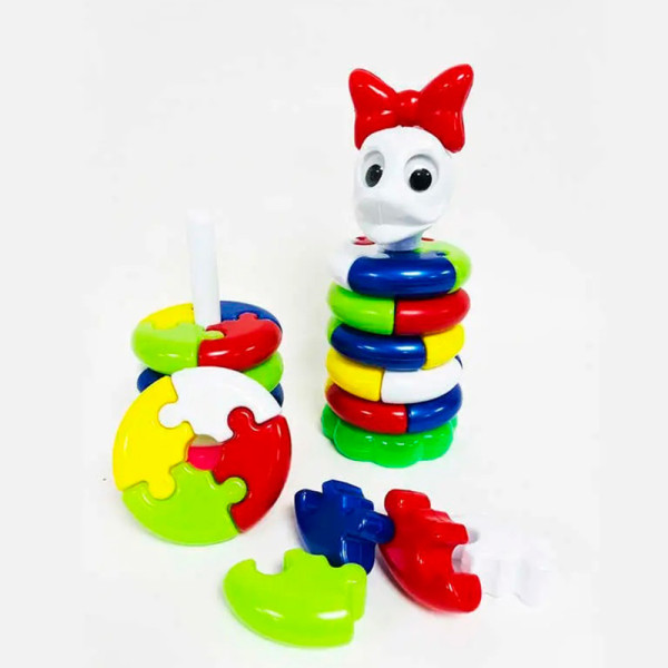 Піраміда Пазл (качечка дівчинка) арт. 1801 Бамсик 1801 Піраміда Пазл (качечка дівчинка) арт. 1801 Бамсик 1801