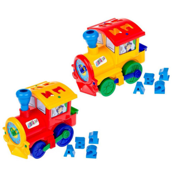 Сортер-поїзд "Сонечко" №1 (Поїзд із вкладишами) сітка 1-015