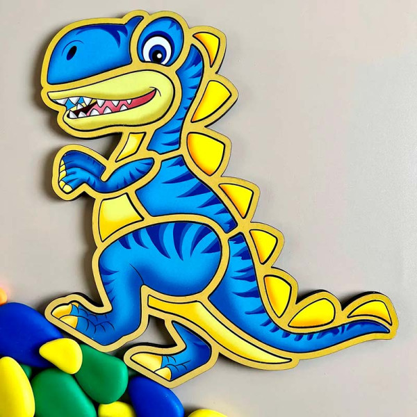 Контурний пазл UBEE - Динозавр з дерева ПСД092