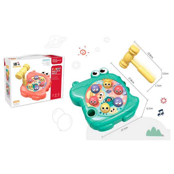 Логіка-стукалка 2 кольори в асортименті молоточок світло звук 668-25