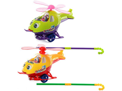 Каталка "Вертоліт на паличці" 2 кольори 1191