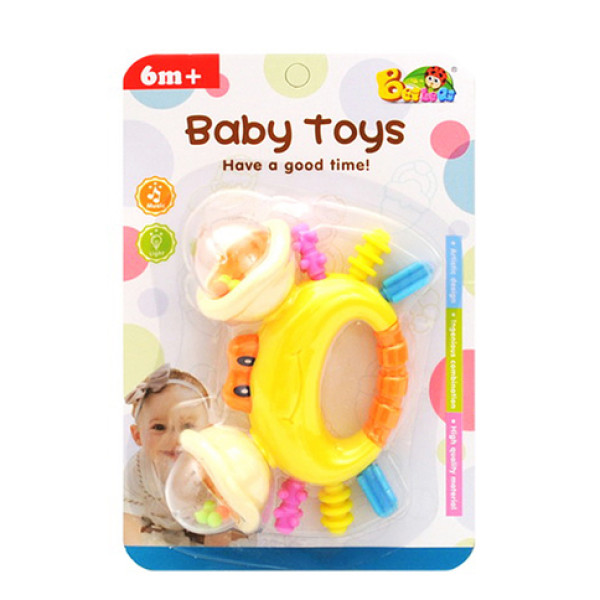 Брязкальце "Крабик" світло звук 8102