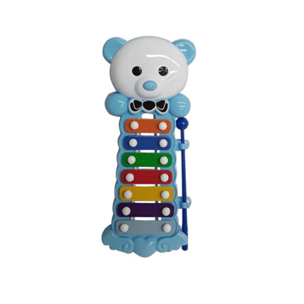 Ксилофон ведмедик 4 кольори в кульку 8860B