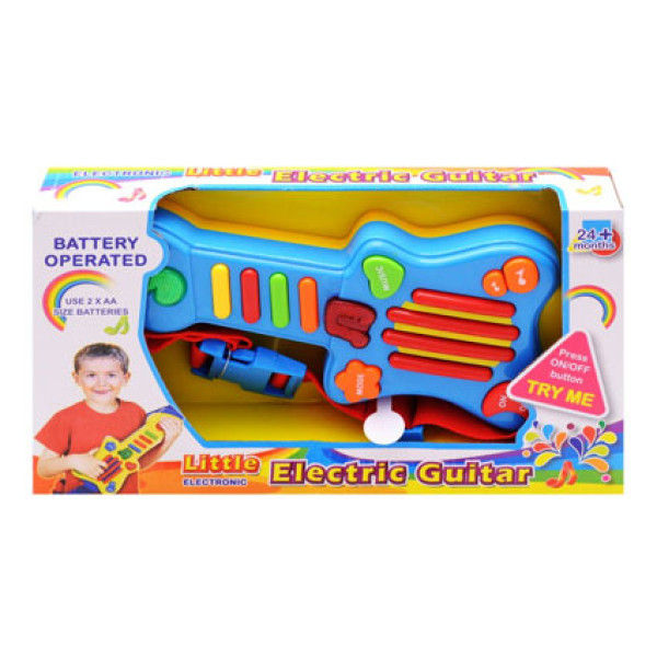 Гітара з музичними та світловими ефектами в коробці 60058