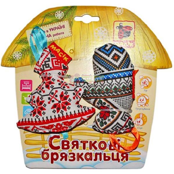 Іграшка мяконабивна "Святкові брязкальця" MK5401-01