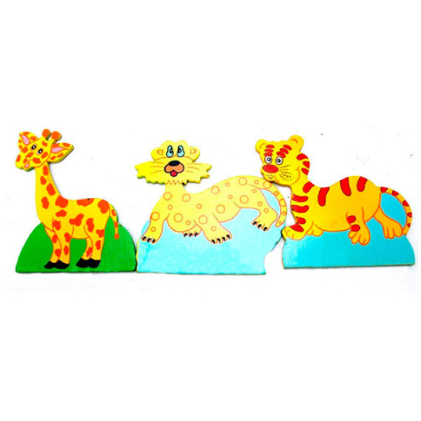 Деревяні фігурки "Тварини на ліжко" 2931-6