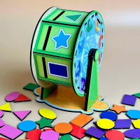 Сортер "Колесо огляду" дерев'яний ПСФ135