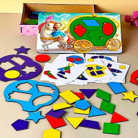 Розвиваюча гра UBEE "Фея та карета"дерев'яна ПСД196 Розвиваюча гра UBEE "Фея та карета"дерев'яна ПСД196