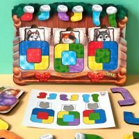 Сортер UBEE "Тварини в ліжечку" із дерева ПСД302