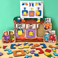 Сортер UBEE "Тварини в ліжечку" із дерева ПСД302