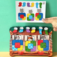 Сортер UBEE "Тварини в ліжечку" із дерева ПСД302