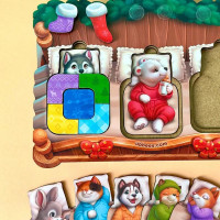 Сортер UBEE "Тварини в ліжечку" із дерева ПСД302