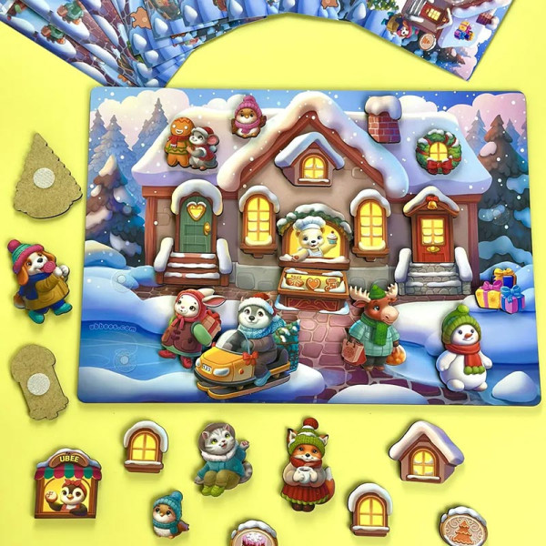 Вкладиш UBEE "Зимова казка" на липучках з картками ПСД282