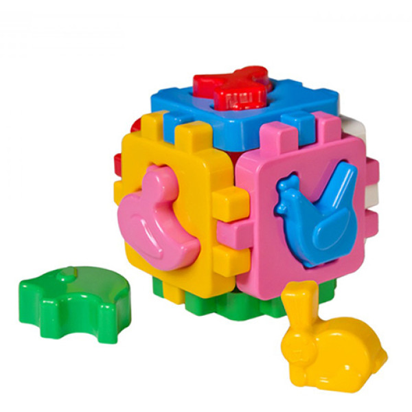 Сортер Технок "Розумний малюк" світ тварин в вигляді куба 1943 Сортер Технок "Розумний малюк" світ тварин в вигляді куба 1943