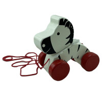 Деревяна каталка "Тварини". W02-4486_Zebra