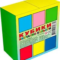 Кубики "Вивчаємо кольори" 12 шт (укр.) Ен.0889