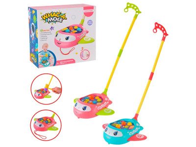 Каталочка 3 в 1 + стукалка 2 кольори 8528C