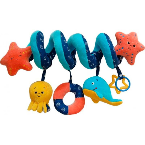 Іграшка м'яконабивна розтяжка спіраль "Морські жителі" МС 110604-02