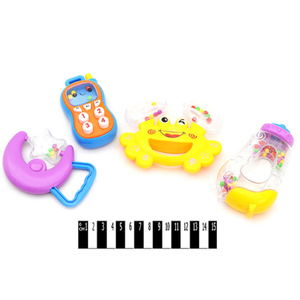 Набір брязкалець 4 шт у пакеті 999-44