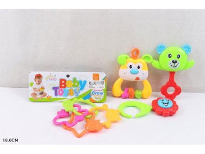 Брязкальце в ручку 3 шт у пакеті 18см 8402B