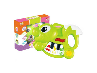 Піаніно "Музичні звірята: Зайчик" зі світлом озвучено українською мовою в UKA-A0018-1