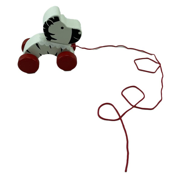 Деревяна каталка "Тварини". W02-4486_Zebra