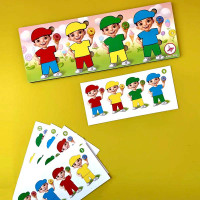 Пазл-сортер UBEE "Хлопчики з пончиками" дерев'яний ПСФ100