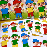 Пазл-сортер UBEE "Хлопчики з пончиками" дерев'яний ПСФ100