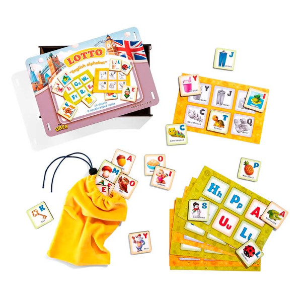 Навчальне Лото UBEE з англійською абеткою замість цифр ПСД255