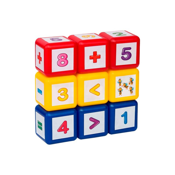 Набір дитячий "Кубики малі (нові) "Математика" Бамсик 028/6 Набір дитячий "Кубики малі (нові) "Математика" Бамсик 028/6