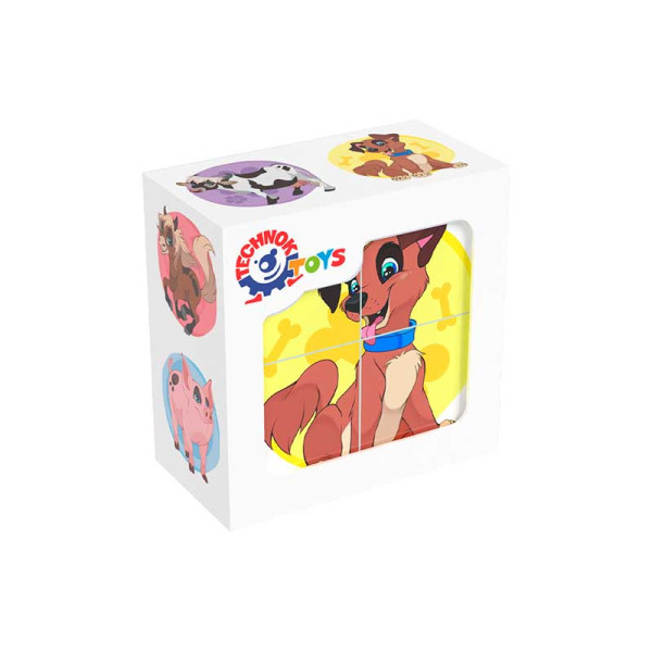 Кубики Домашні тварини 1837