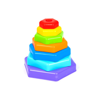 Развивающая игрушка "Радужная пирамидка" 39354