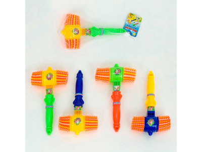 Молоточок арт.7777A (360шт/2) пищалка 4 кольори мікс сітка 25*18*9 см 7777A