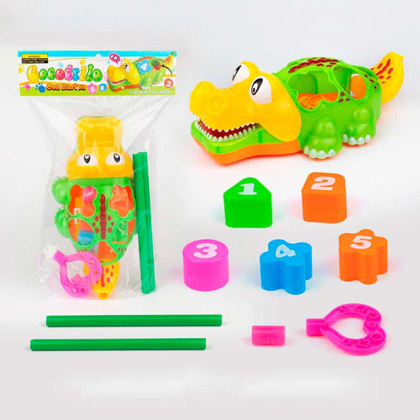 Каталочк на паличці вкладиші геометричні фігури 2309B