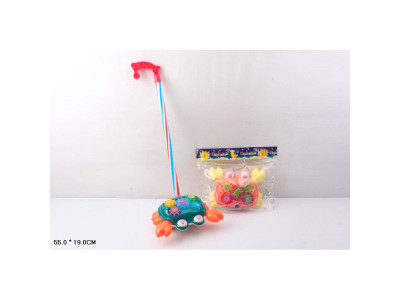 Іграшка каталочка вертоліт з ручкою 387