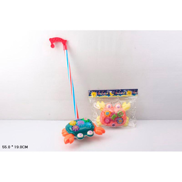 Іграшка каталочка вертоліт з ручкою 387