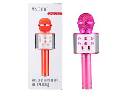 Караоке мікрофон Рожевий WS-858 pink