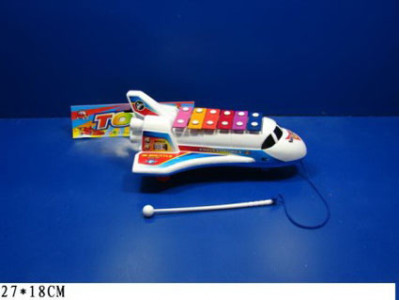 Каталка "Літак-ксилофон" на мотузці в пакеті 3035