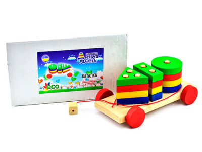 Деревяна іграшка "Каталка"