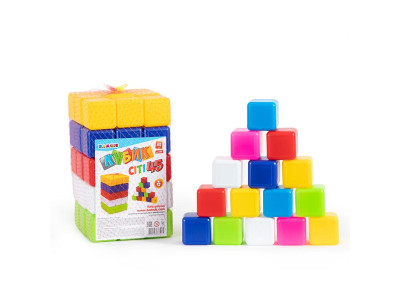 Кубики Бамсик сіті 45 пластикові 0419