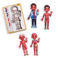 Сортер-пазл UBEE "Анатомія людини – хлопчик - 3" деревяний 5 шаровий ПСД262