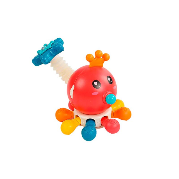 Брязкальце восьминіг для тренування дрібної моторики 6032_Red