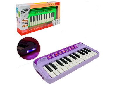 Іграшкове піаніно зі світлом на батарейках 808-25_Violet