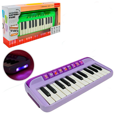 Іграшкове піаніно зі світлом на батарейках 808-25_Violet