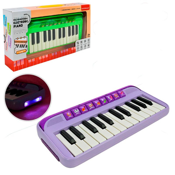 Іграшкове піаніно зі світлом на батарейках 808-25_Violet