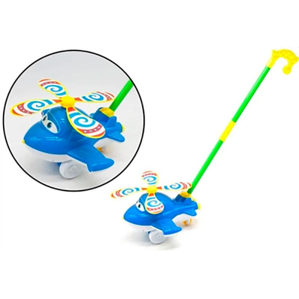 Каталка "Літачок" з музикою і світлом 9921A_Blue