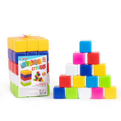 Кубики Бамсик сіті 45 пластикові 0419 Кубики Бамсик сіті 45 пластикові 0419