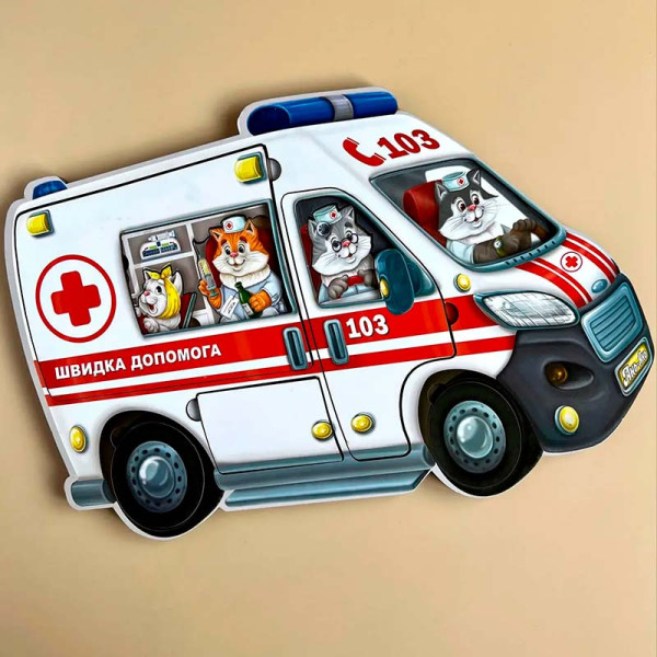 Сортер-головоломка UBEE "Швидка допомога" з дерева ПСФ020