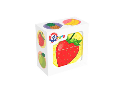 Кубики "Фрукти" 1332 Кубики "Фрукти" 1332